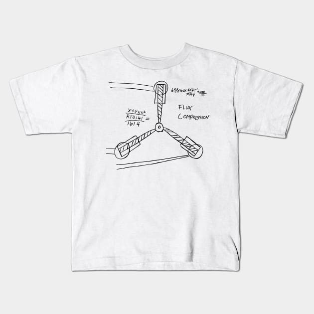 Back To The Future Flux Capacitor Kids T-Shirt by Tazlo